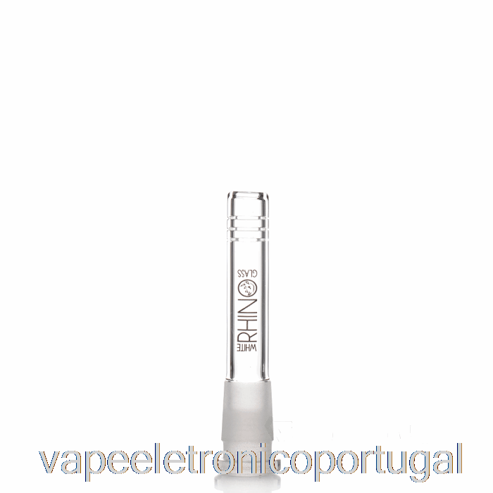 Vape Eletrônico Branco Rinoceronte 19/14 Vidro Downstem 3,5 Polegadas